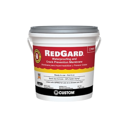 Redgard Custom Building Products RedGard Ready to Use Pink Waterproofing and Crack Prevention 1 gal LQWAF1-2